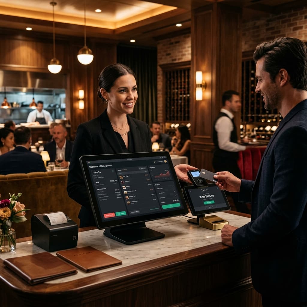 Point of Sale system automatically routing orders to specific kitchen stations